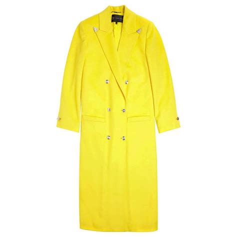 versace yellow fur coat|versace coats for sale.